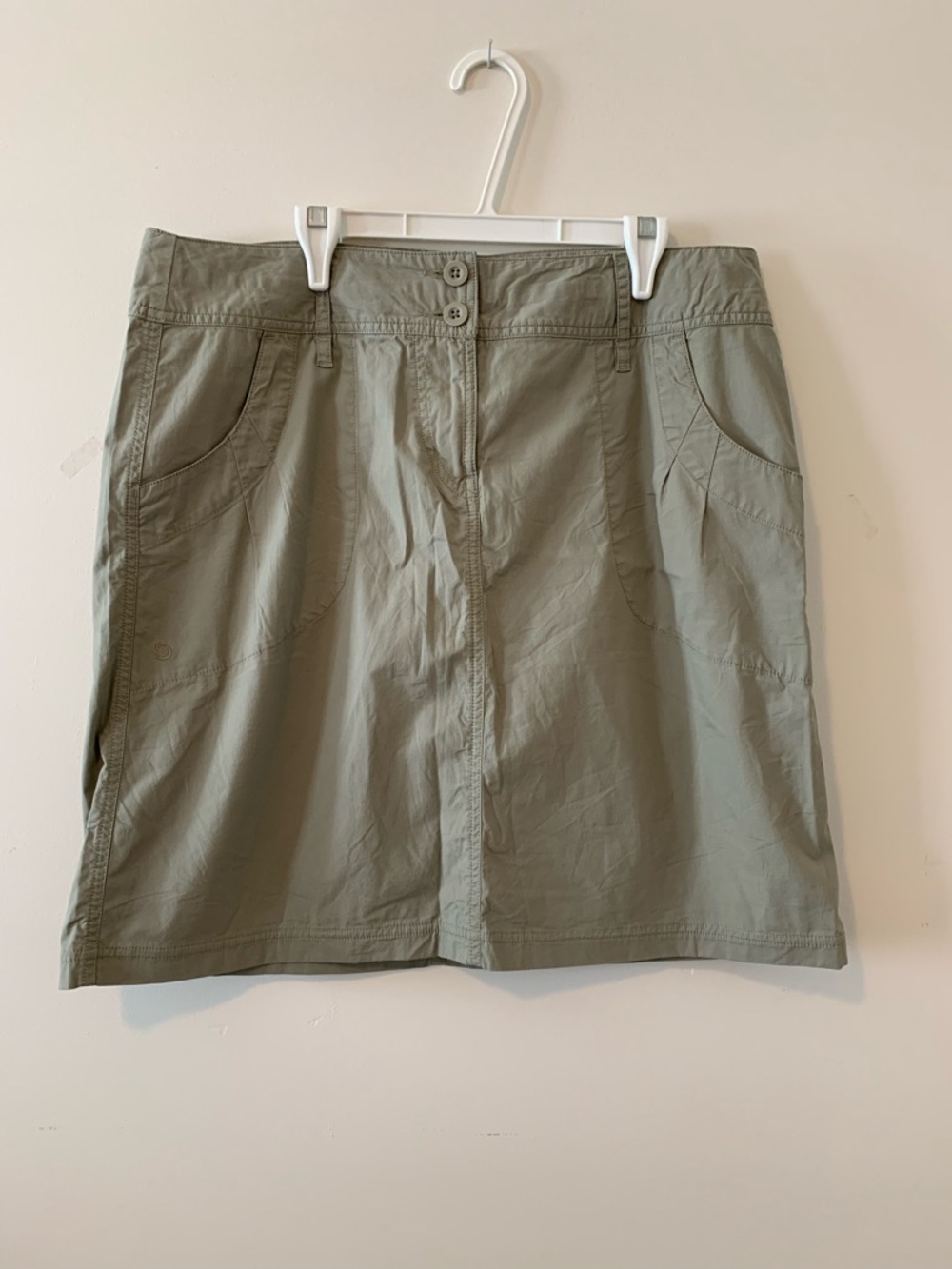 Classic A-Line Mini Skirt in Sage Green